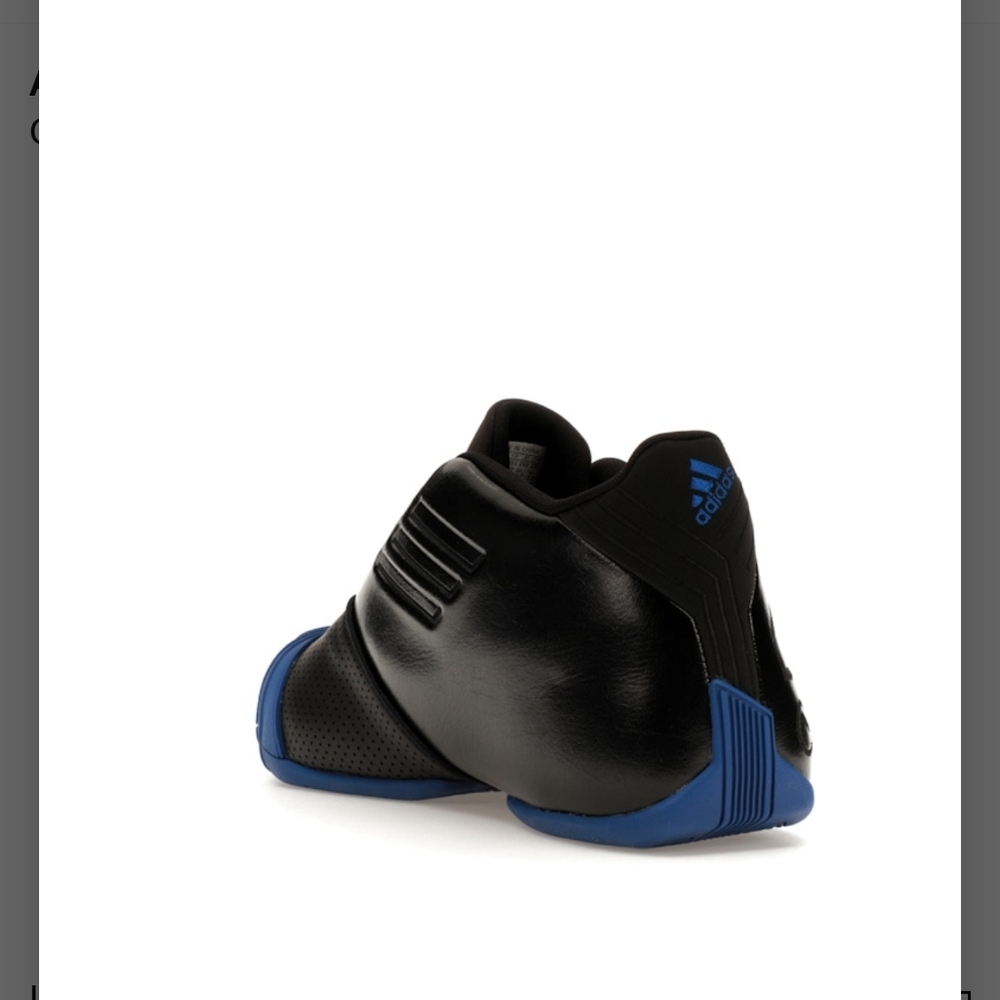 Adidas T-MAC 1 size 13 NWT BLK & Blue New in Box - Picture 3 of 4